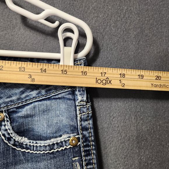 Silver Womens Jeans 32x30 Blue FRANCES 18" Bootcut Stretch Western Y2K Tag 31x31 - Picture 8 of 15